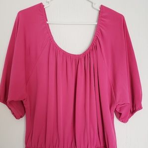 New York & Company Hot Pink Top